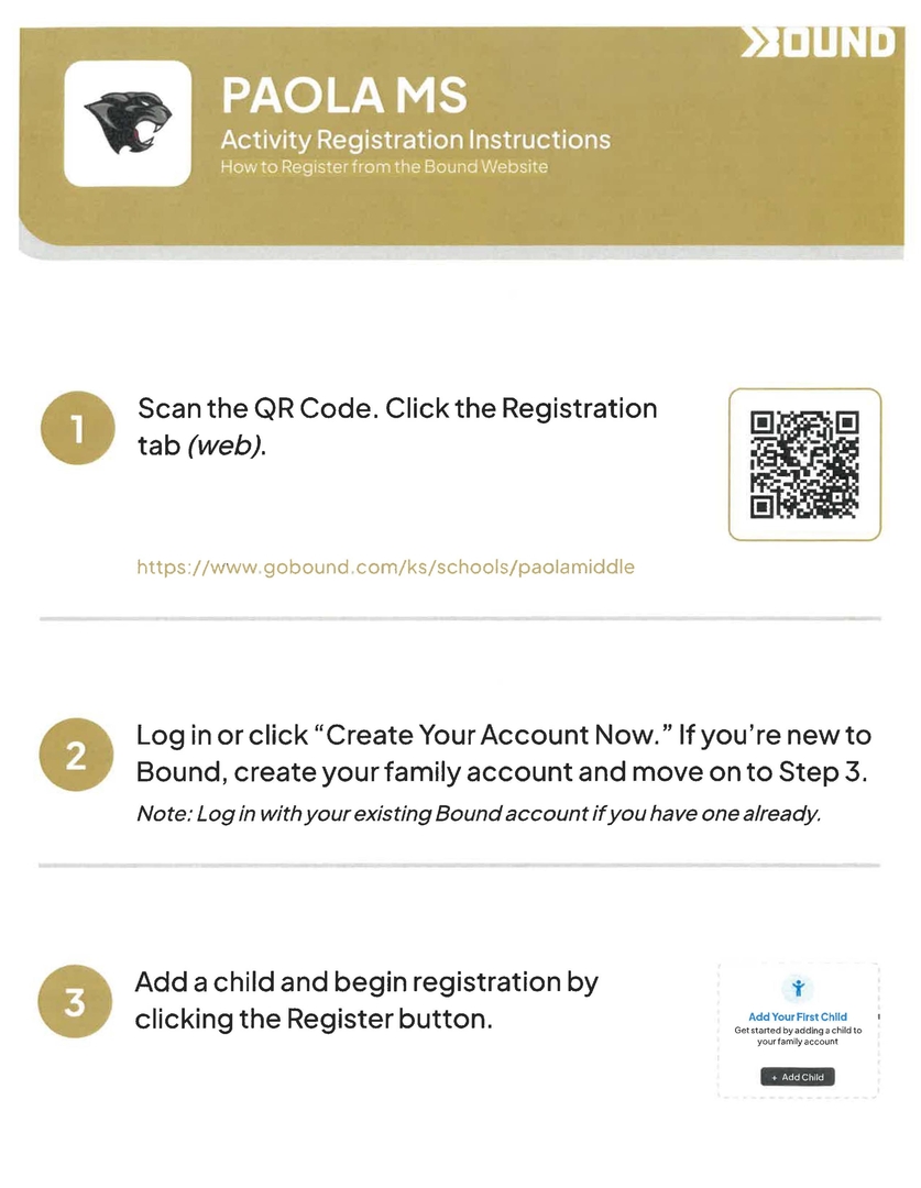Bound Activity Registration Desktop