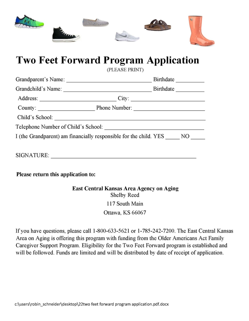 TWO FEET FORWARD