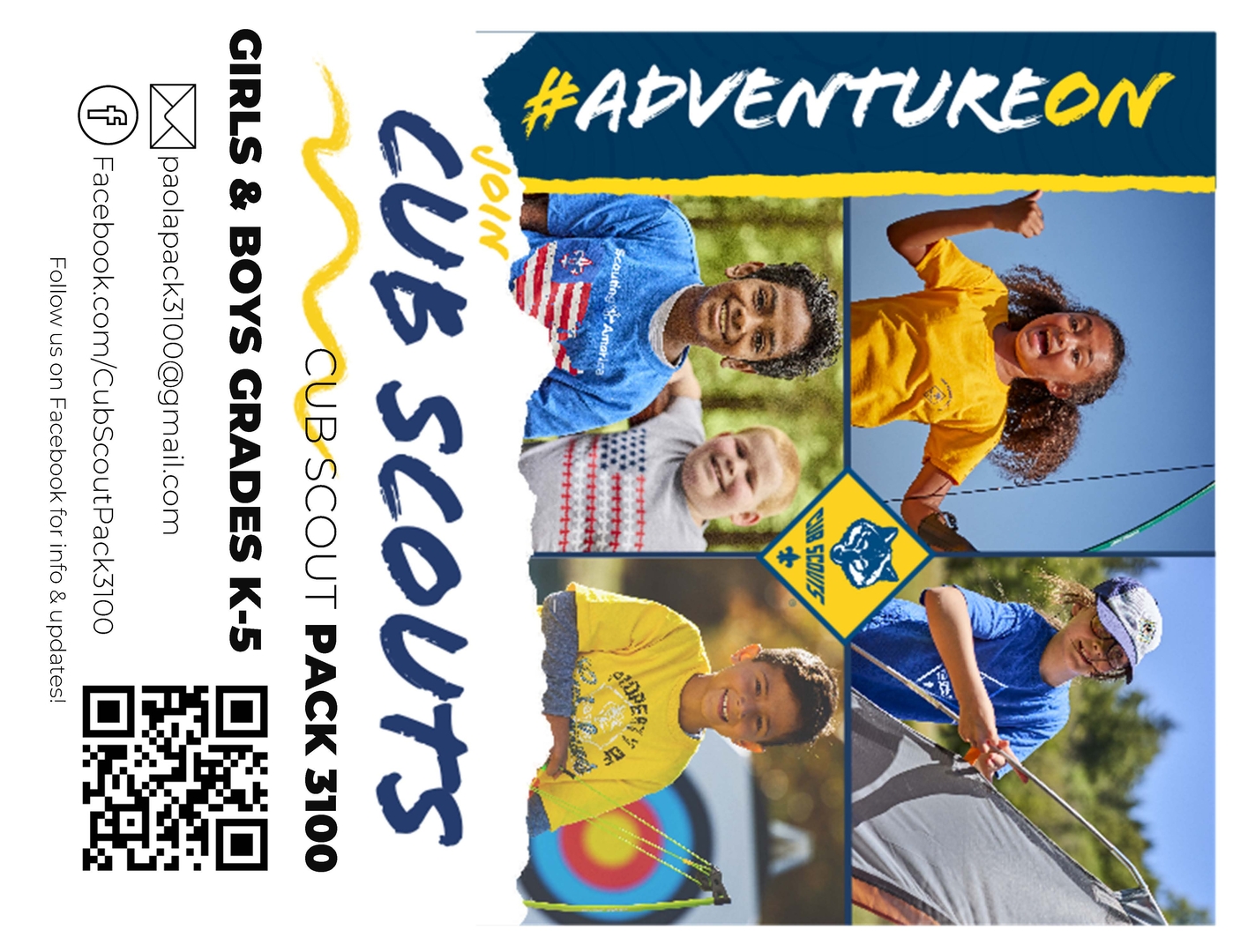 CUB SCOUT FLIER PACK 3100