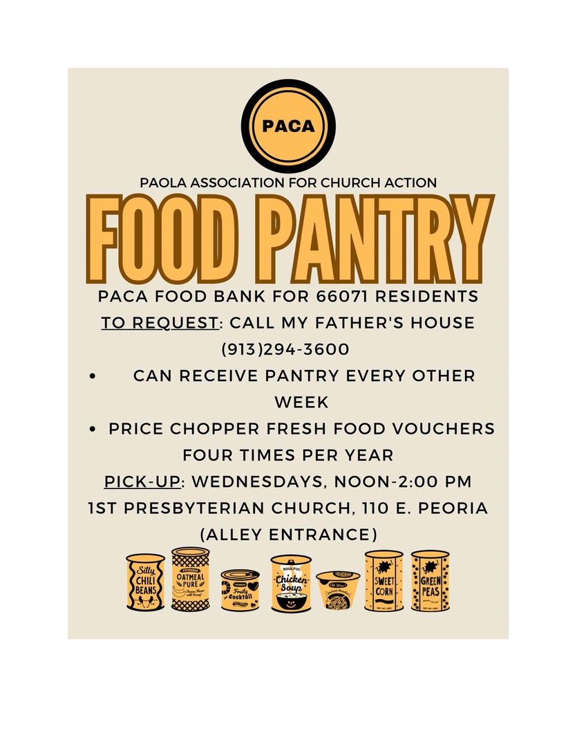 PACA COMMUNITY FOOD PANTRY