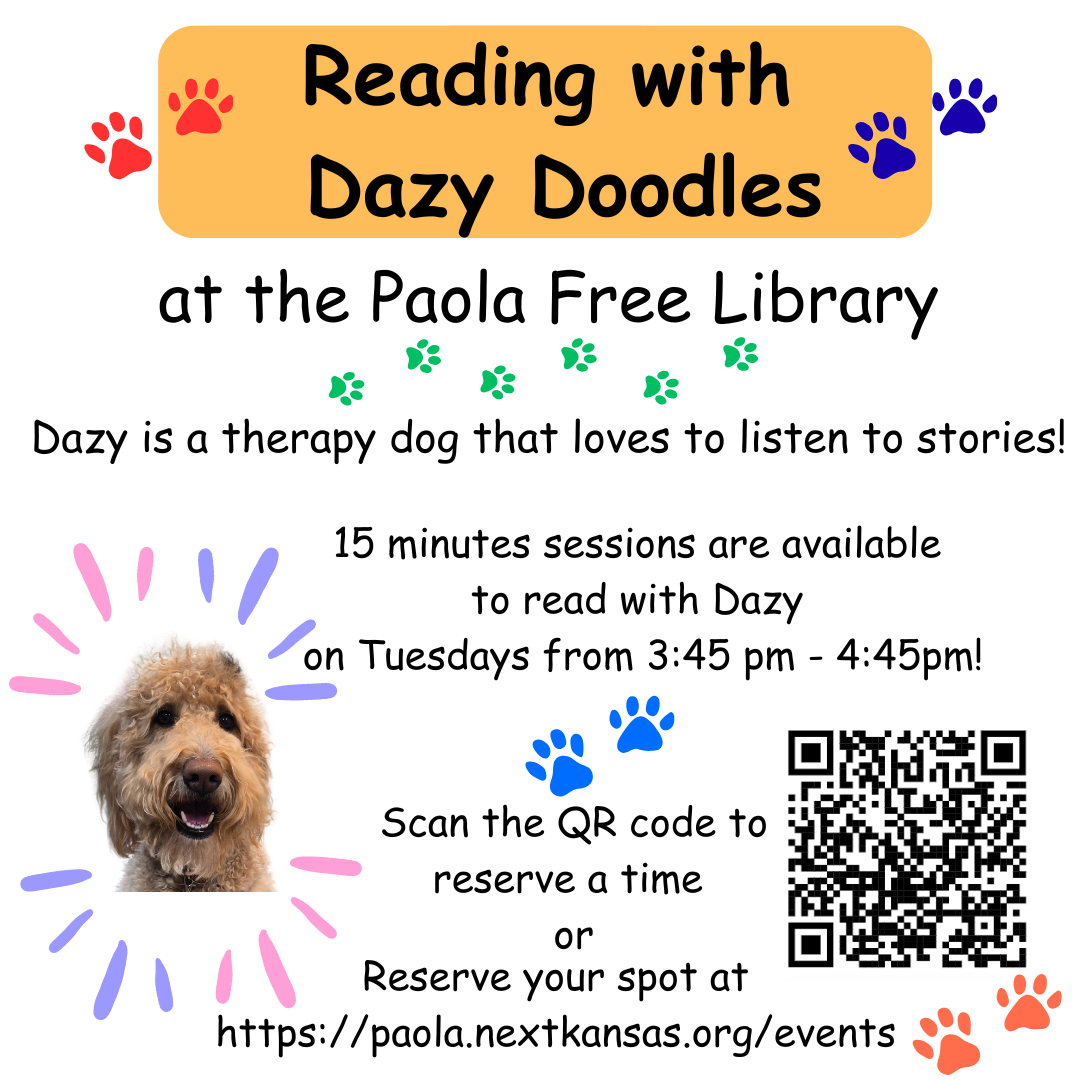 Dazy Doodle Reading Flier Paola Library