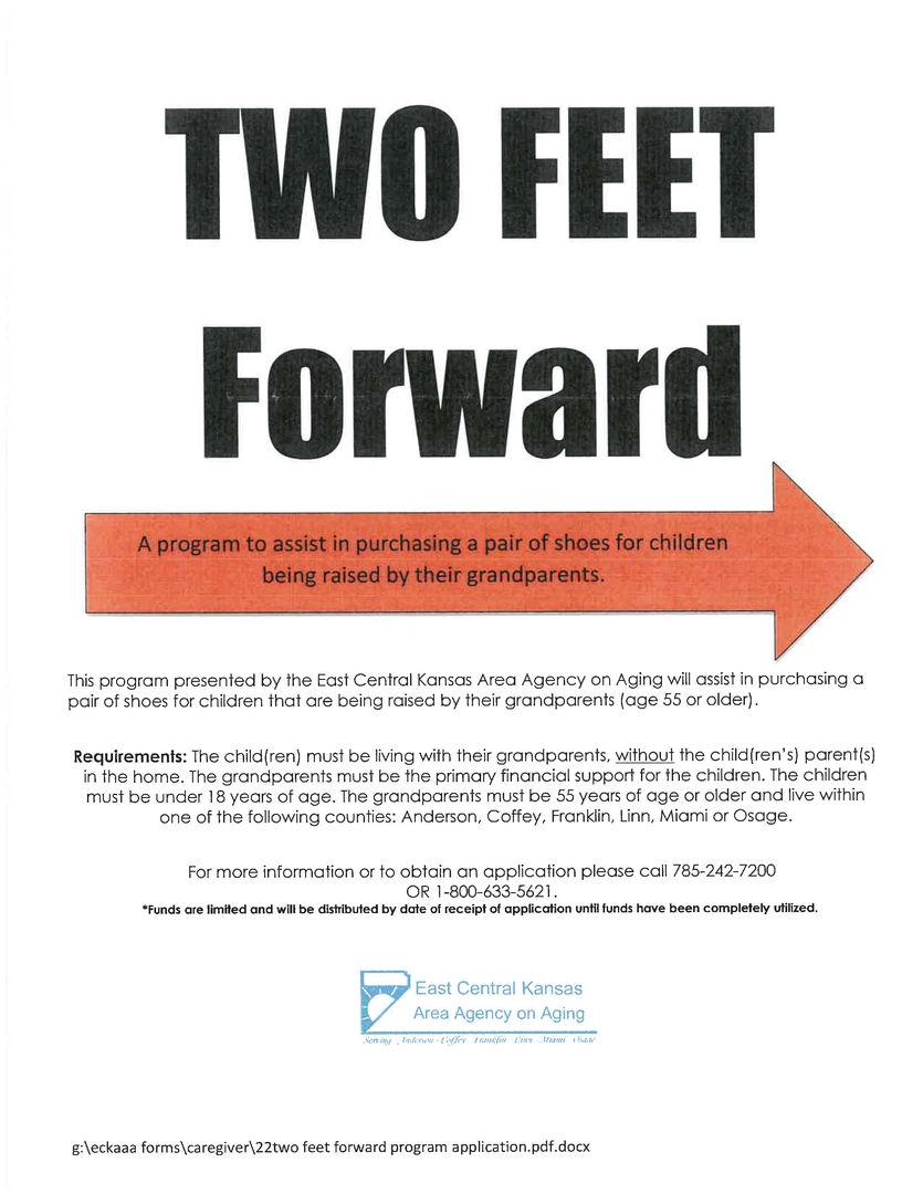 TWO FEET FORWARD