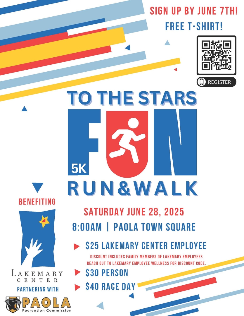 To the Stars 5K Fun Run & Walk Flyer